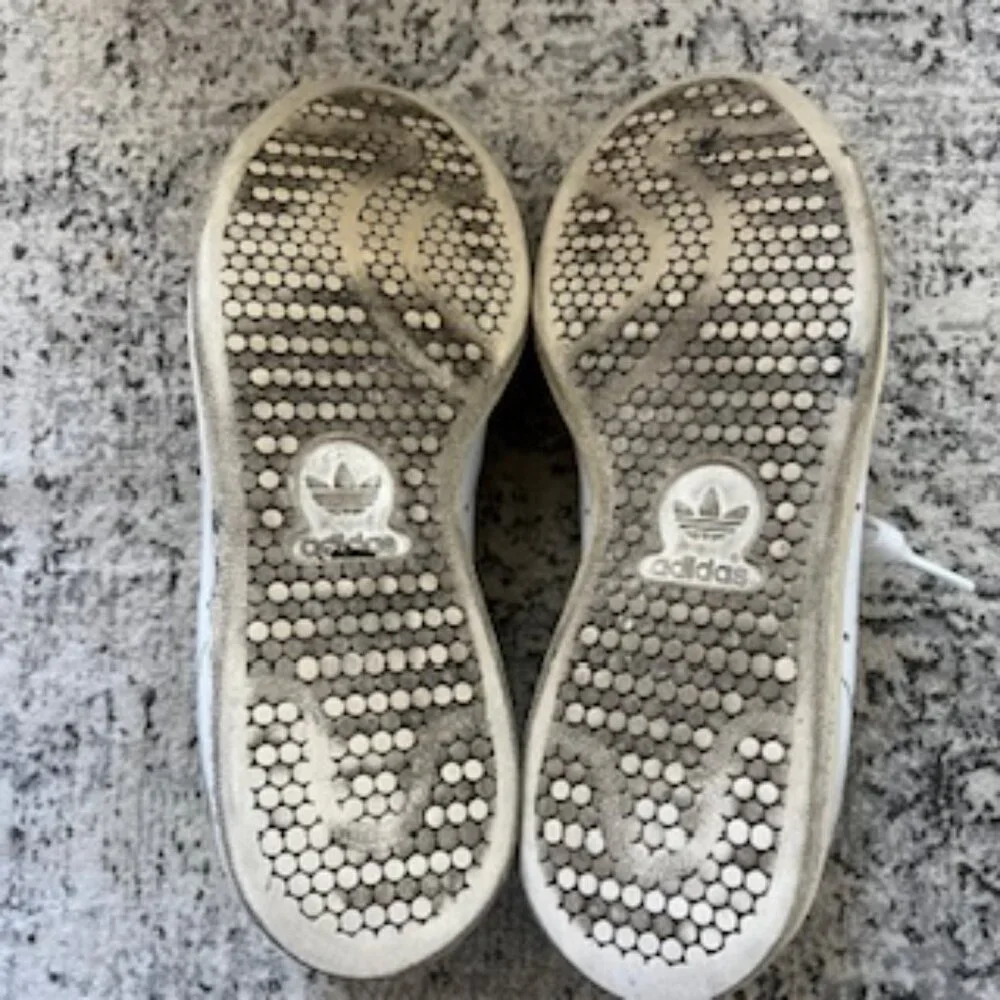 🧡3/15 adidas Stan Smith Shoes White Navy Male 5 1/2